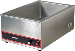 WINCO FW-500 Large Stainless Steel Food Warmer