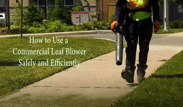 How to Use a Commercial Leaf Blower
